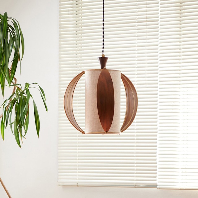 WOODEN LEAF PENDANT LAMP