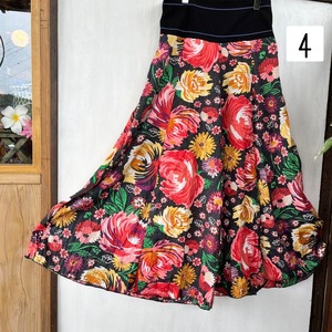 花柄フレアーパンツb