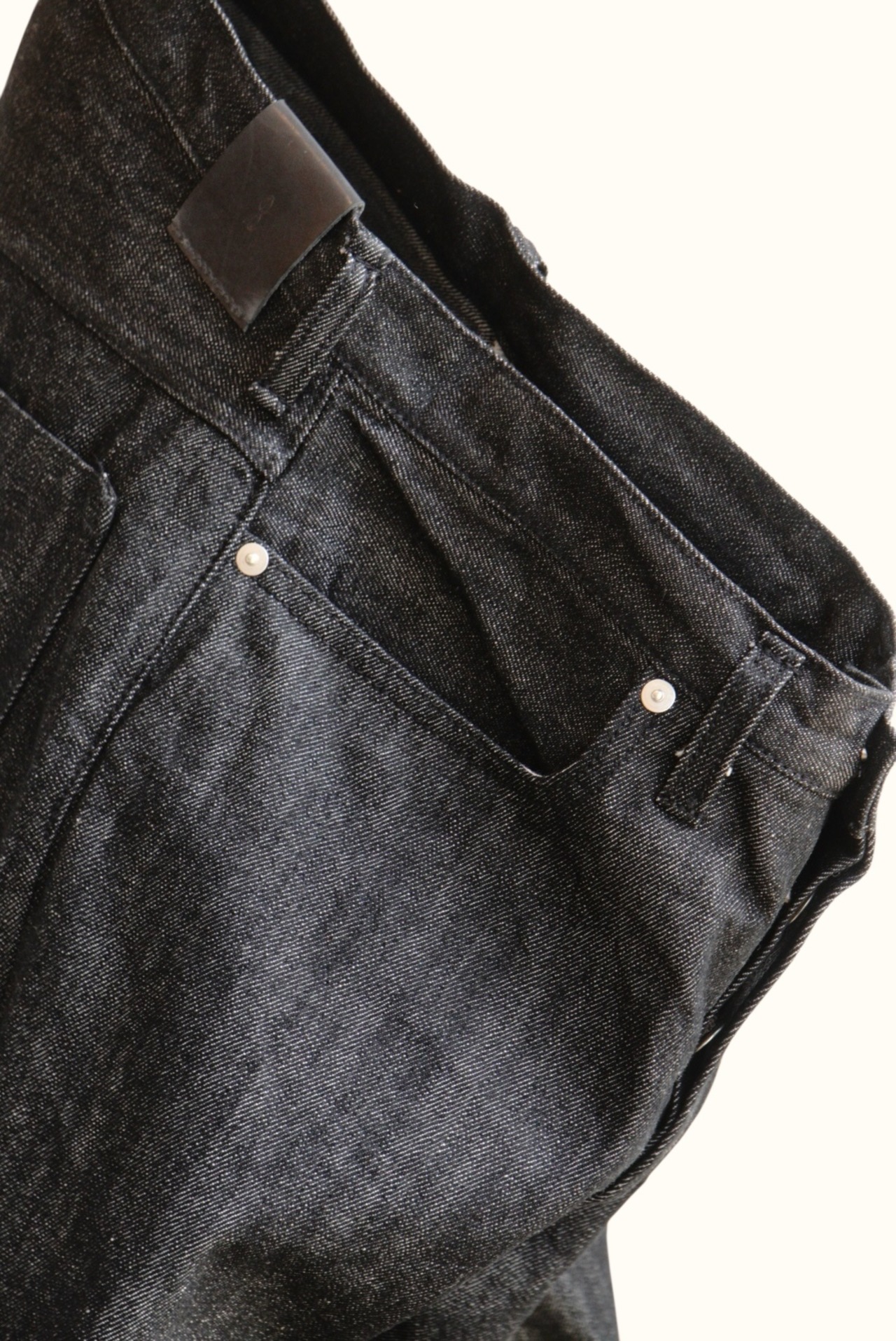 Black denim pants