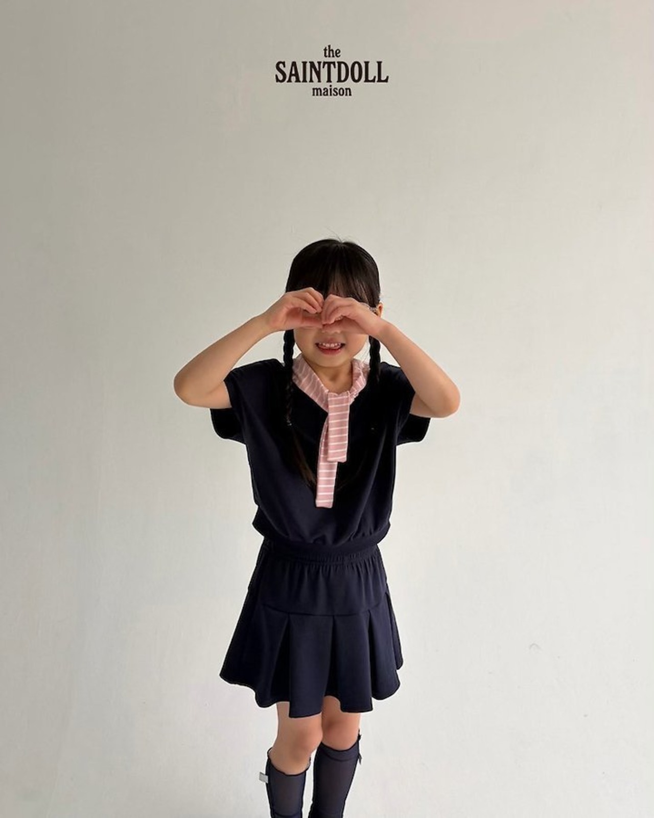 [SAINTDOLL] Pleated Skirt (JS/JM/JL) / [세인트돌] 맞주름스커트 (JS/JM/JL)