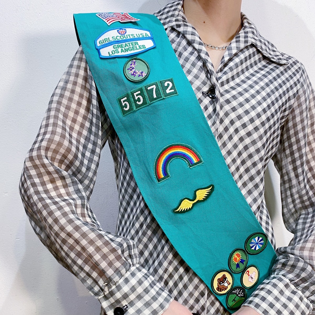 Girl Scout patch sash | LEMON