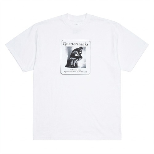 QUARTERSNACKS / THINKER TEE WHITE
