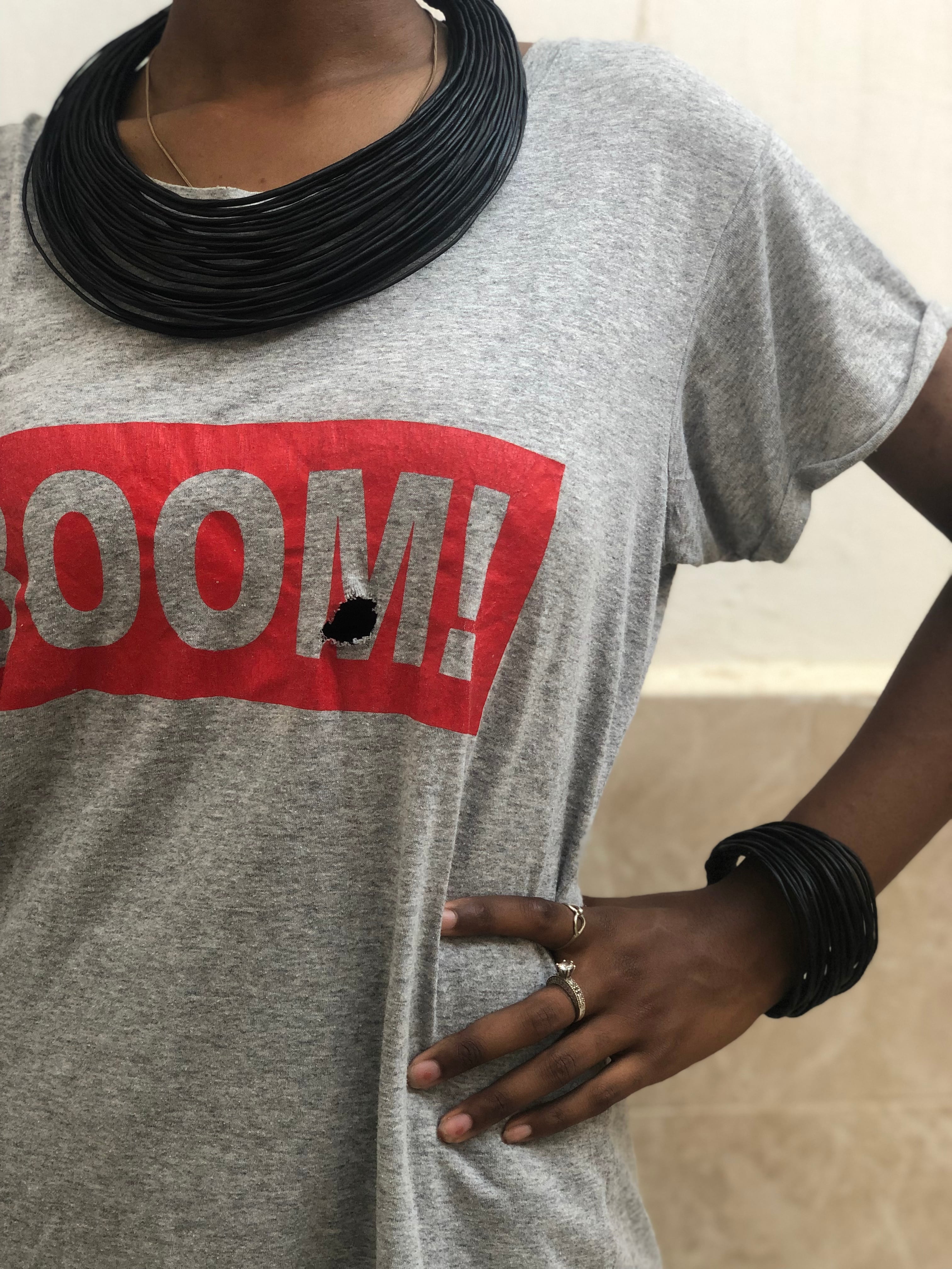 セネガルレザーネックレスセット】ハンドメイド 送料無料！Senegal