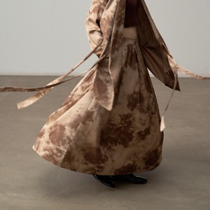 Satin ink skirt S1878