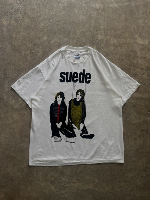 SUEDE Dog Man Star Tour スウェード Tシャツ XL ホワイト バックプリント