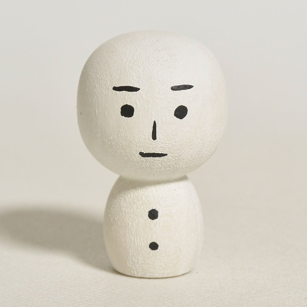 ゆきだるまこけしちゃん 約1寸 約3cm 鈴木明 工人（作並系）#2408