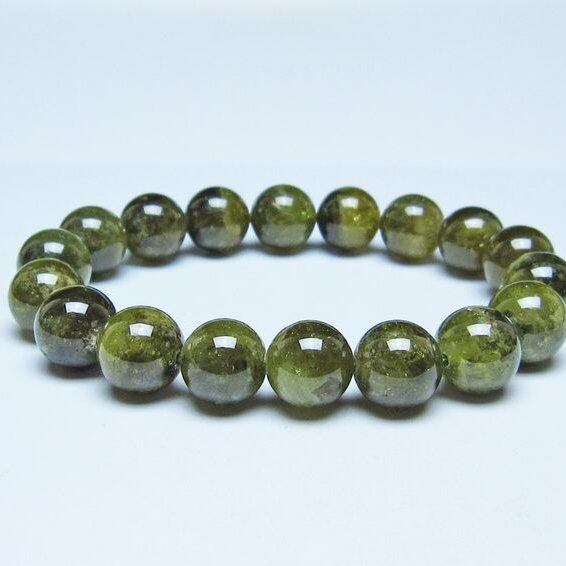 ツァボライト ブレスレット 11mm一点物 おまかせ便 111-49751