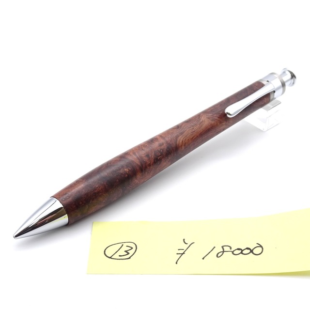 野原工芸 木のシャープペンシル 旧型 キングウッド ゴールドクリップ 