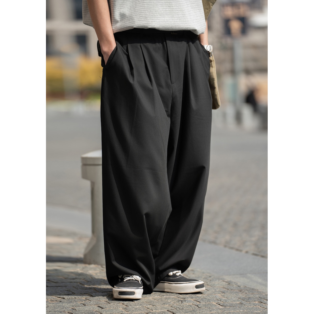 Batterup Drape Loose Slacks Pants / ドレープルーズスラックスパンツ