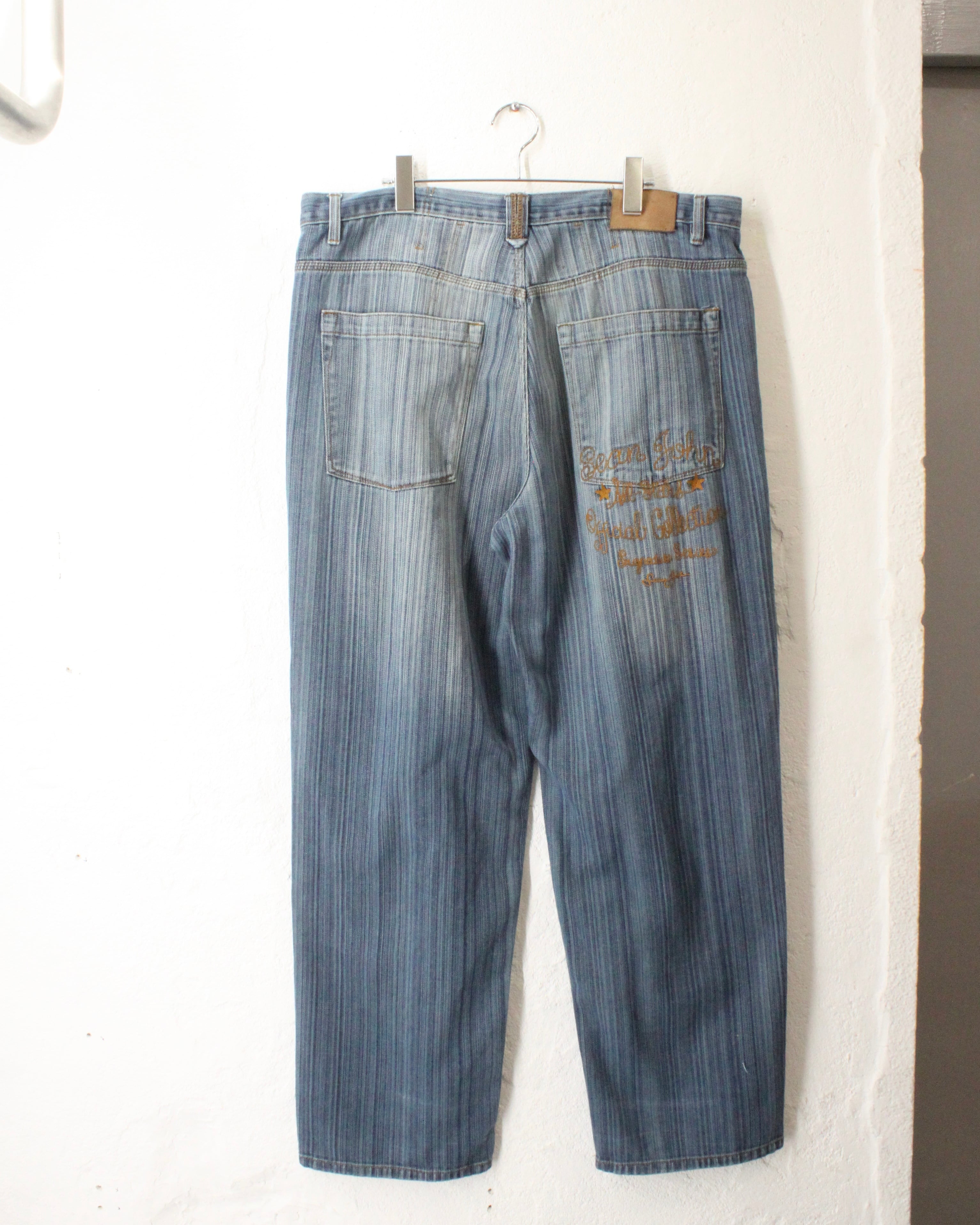 00s Sean John Striped Baggy Denim Pants | VOLAR