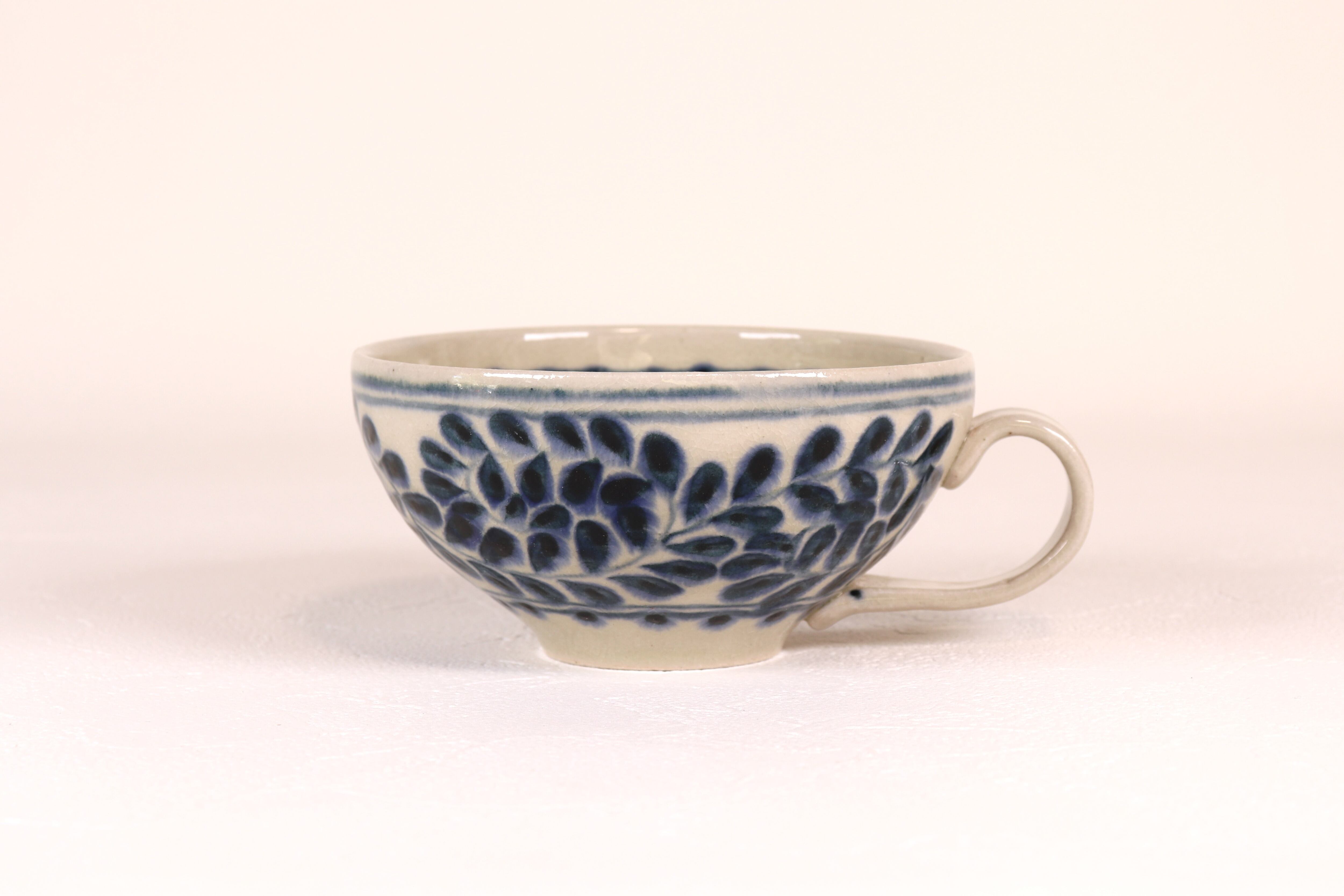 安南 片手スープ鉢 タコ唐草【B級品 特価】