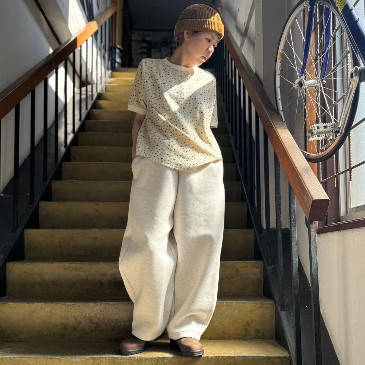 prit - ダンボールニット カーブパンツ（TOPオートミール） | clever