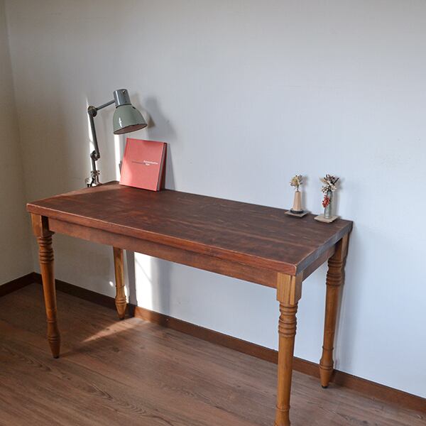 Sawhorse Table 120 Antique 2x2 木製脚 | Franck