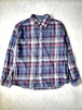 00s Eddie Bauer エディーバウアー ネイビー×バーガンディ チェック コットンネルシャツ