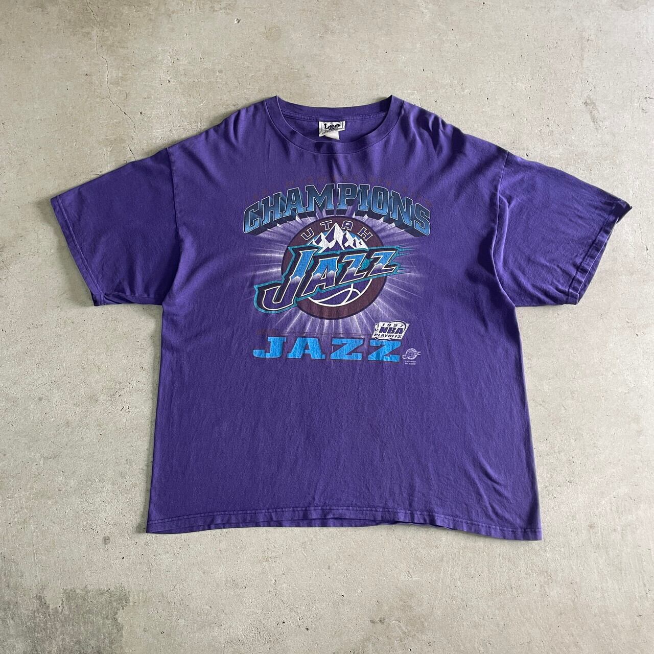 ビッグサイズ 90年代 NBA UTAH JAZZ チームロゴ プリントTシャツ
