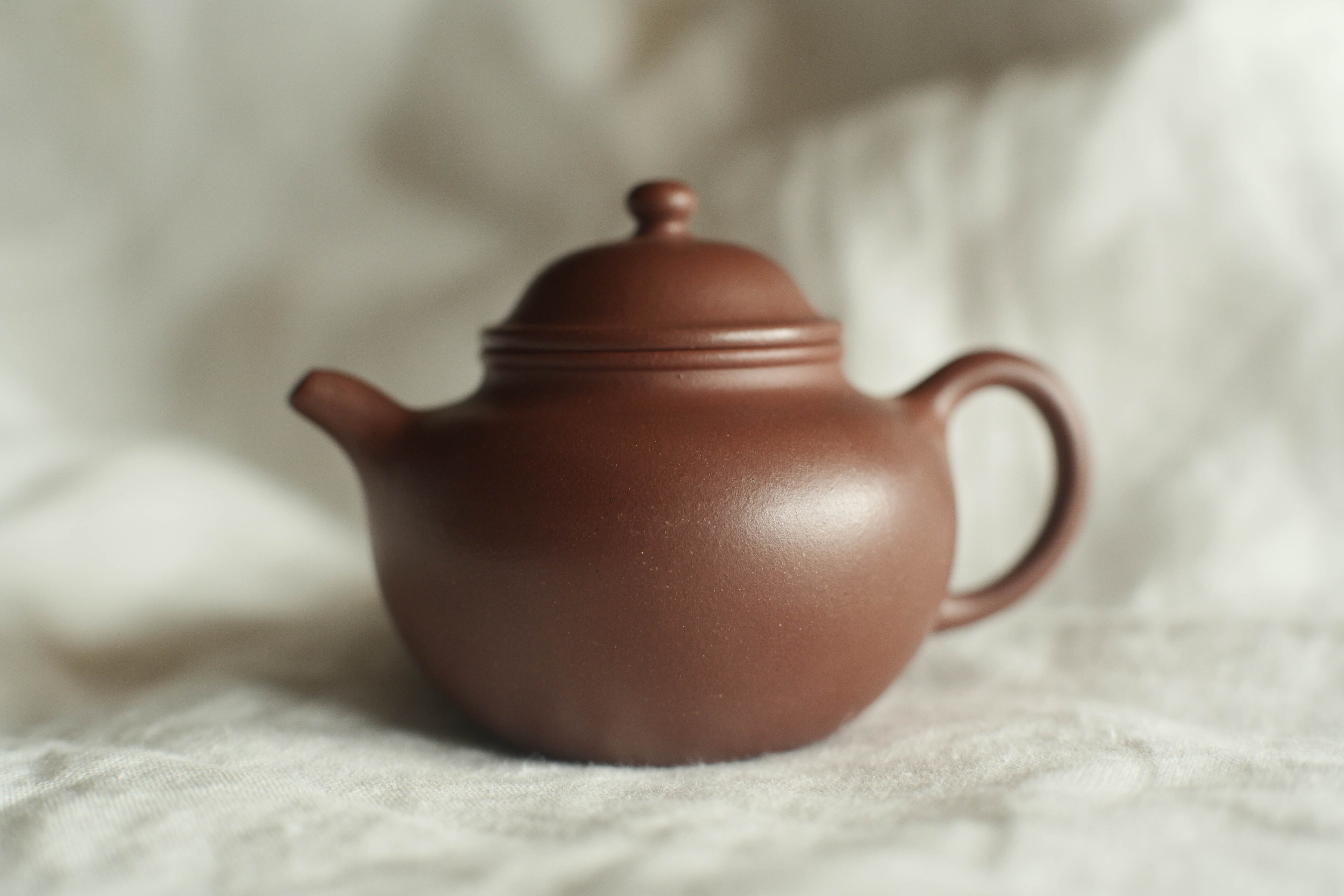 紫砂壺 中国茶器・潘壺（赤茶） 90ml 紫砂風 広東潮州 茶壺 急須 : 天香茶行