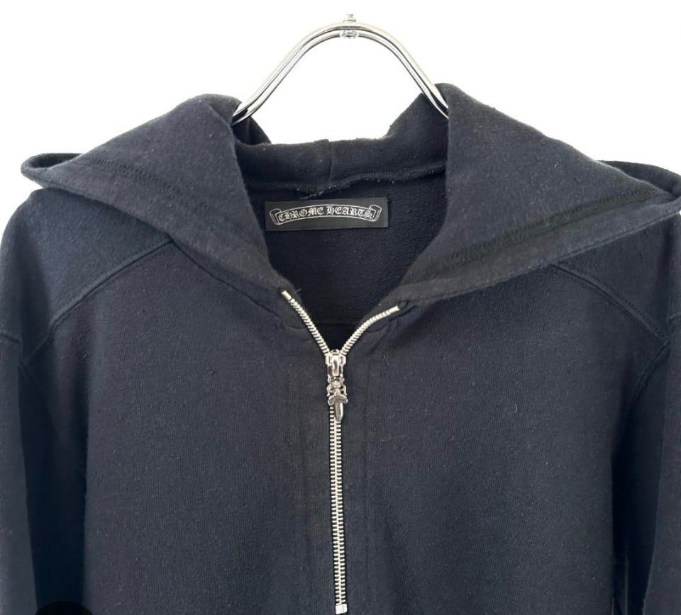 CHROME HEARTS クロムハーツ Half-Zip Hoodie Cross ハーフジップ