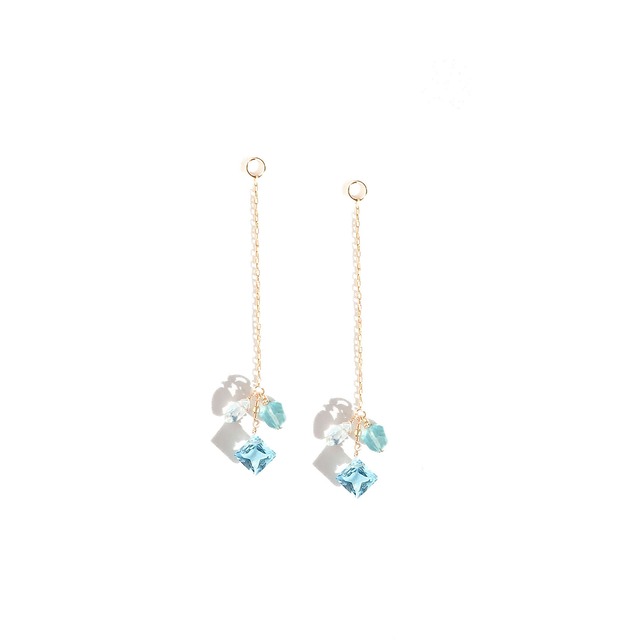 2026Spring collection スイスブルートパーズ×アパタイト×スカイブルートパーズチャーム
