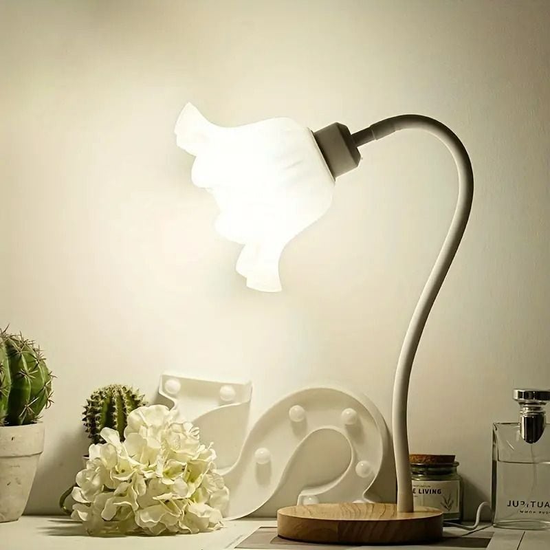 テーブルランプ かわいい ホワイト お洒落 フラワー おしゃれ 可愛い