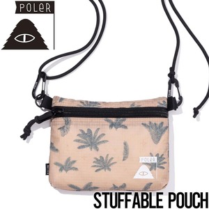 サコッシュ ショルダーポーチ バッグ POLeR ポーラー STUFFABLE POUCH 241MCV0443 BEG 日本代理店正規品