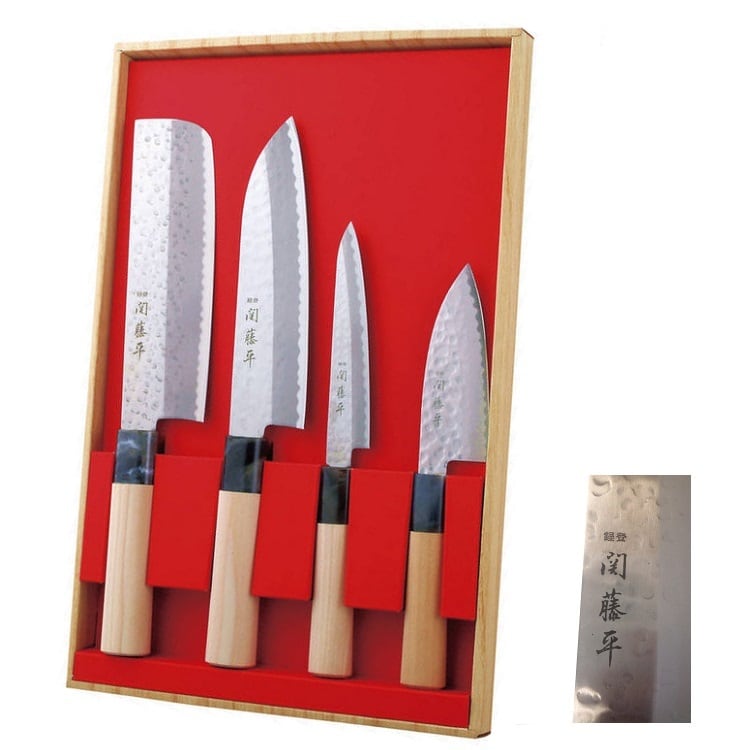 関藤平作 和包丁セット 岐阜県関市 三徳包丁 菜切包丁 小出刃包丁 ぺ