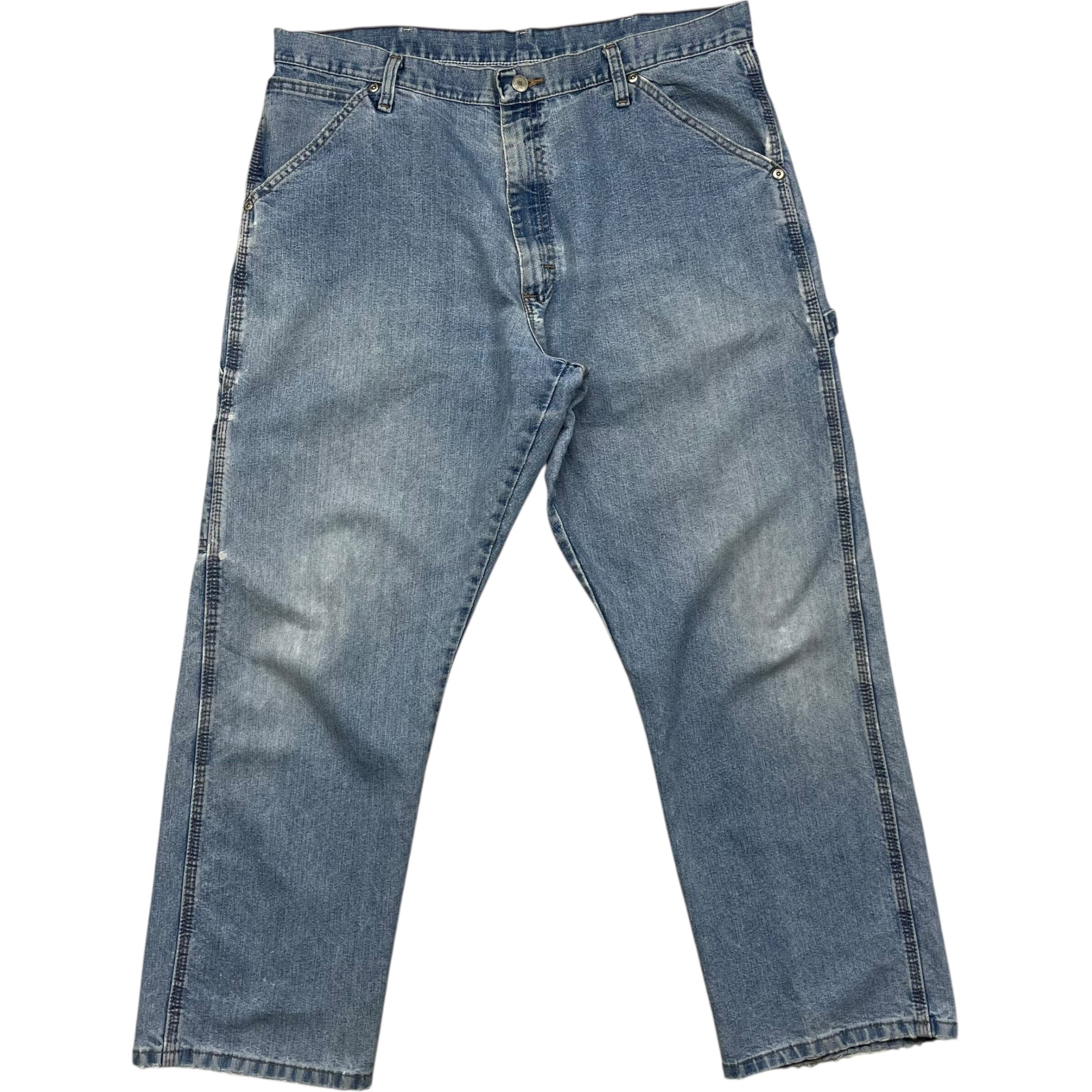 《実寸W36L29》 Wrangler ラングラー デニムパンツ ペインターパンツ 極太 フェード 雰囲気 no.7548