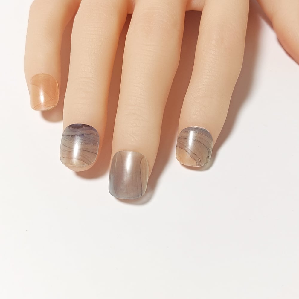 半硬化ジェルネイルシール「Gel Nail Stickers」008 Alcohol ink