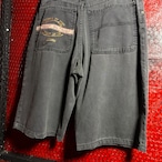 PELLE PELLE Hip Hop ブラックデニムショーツ 膝下 W36 ペレペレ