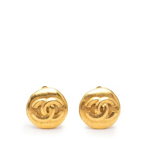 シャネル ココマーク ヴィンテージ イヤリング ゴールド メッキ レディース CHANEL 【中古】