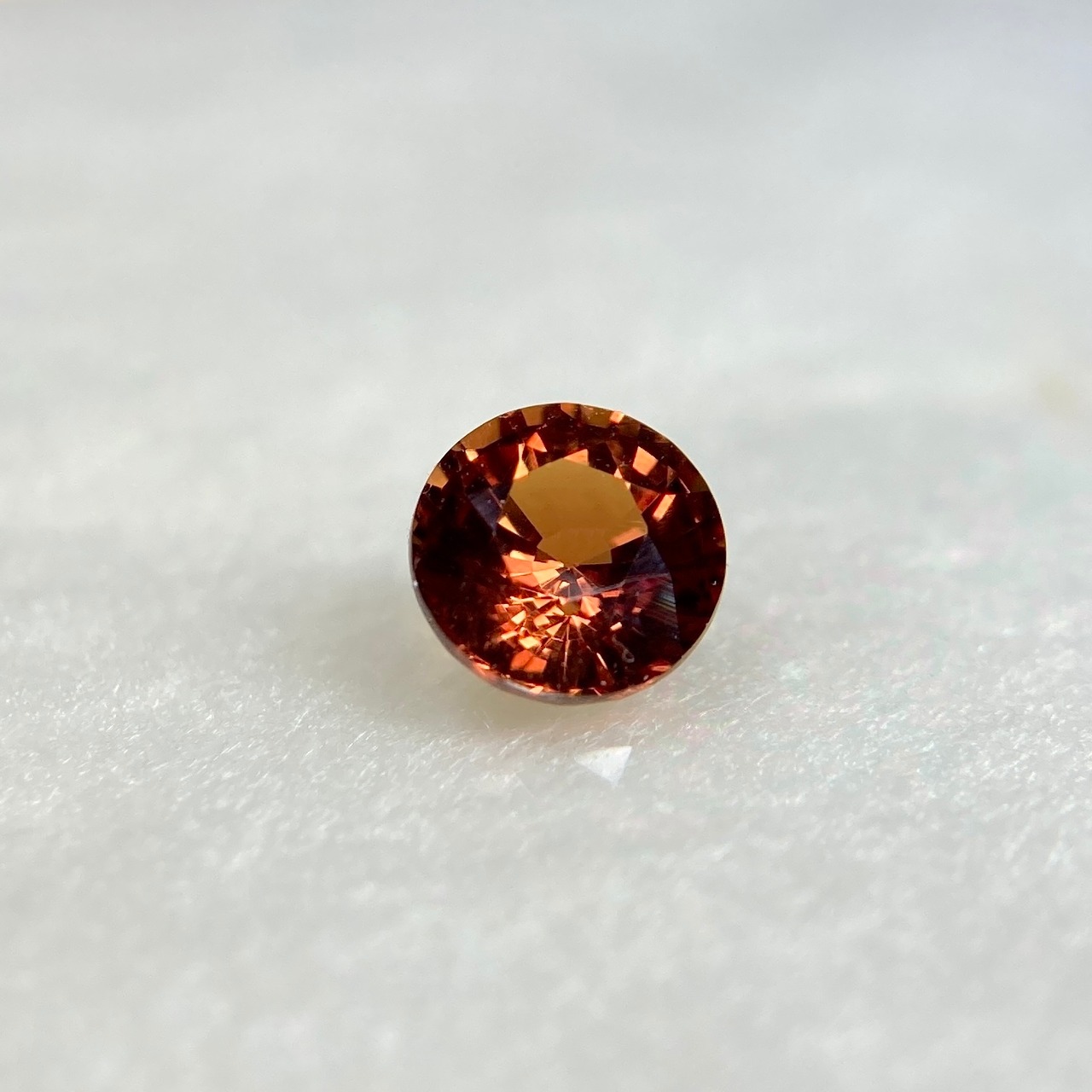 サファイア 0.598ct オレンジ 簡易ソーティング付き No.182