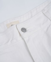 【#Re:room】TUCK WIDE WHITE DENIM ［REP245］