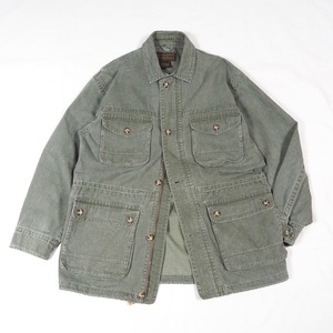 Eddie Bauer cotton twill safari jacket green L /80's エディーバウアー コットンツイル サファリジャケット