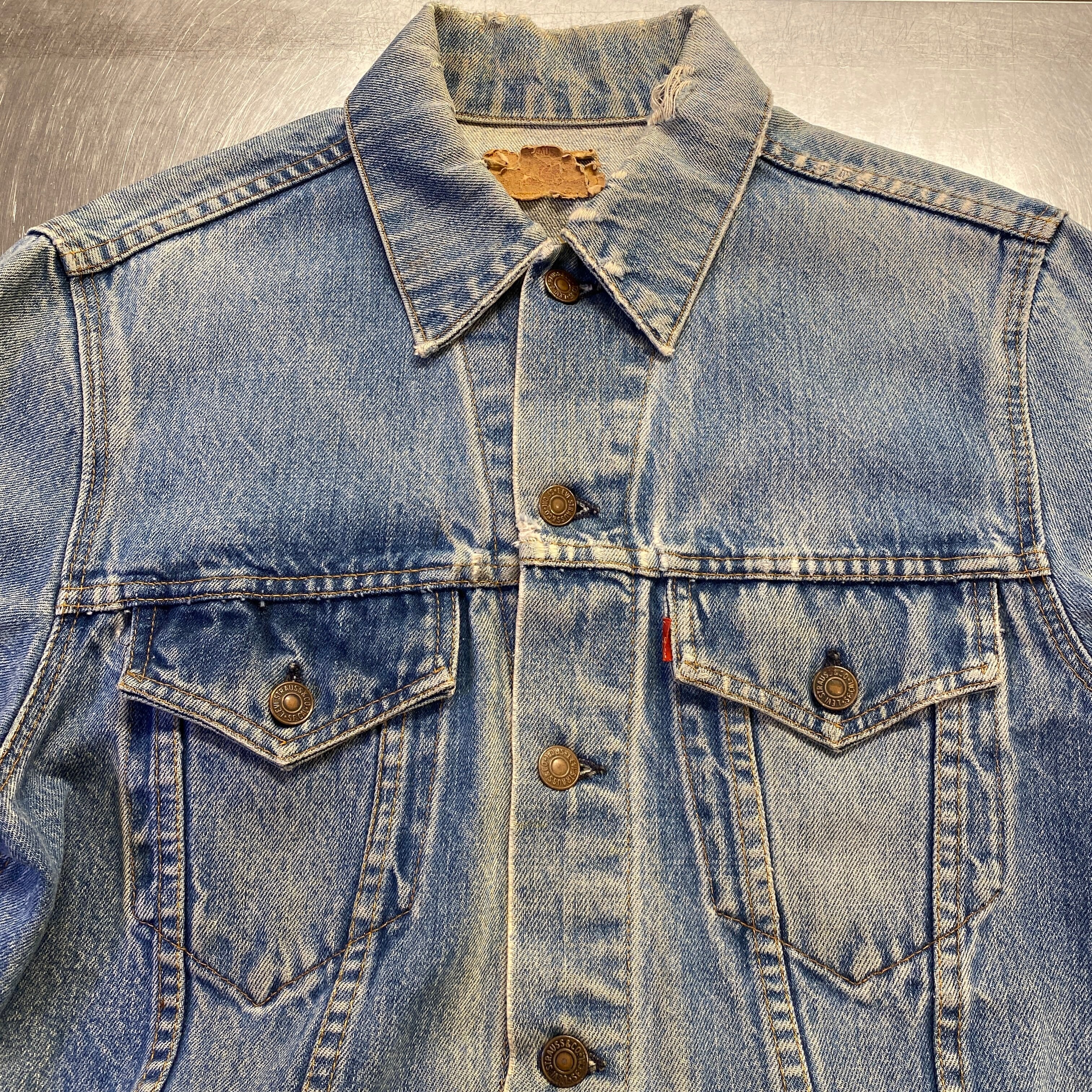 Ⓚ1980s LEVI'S 70505 DENIM JACKET ”TASMANIAN DEVIL” HAND PAINT