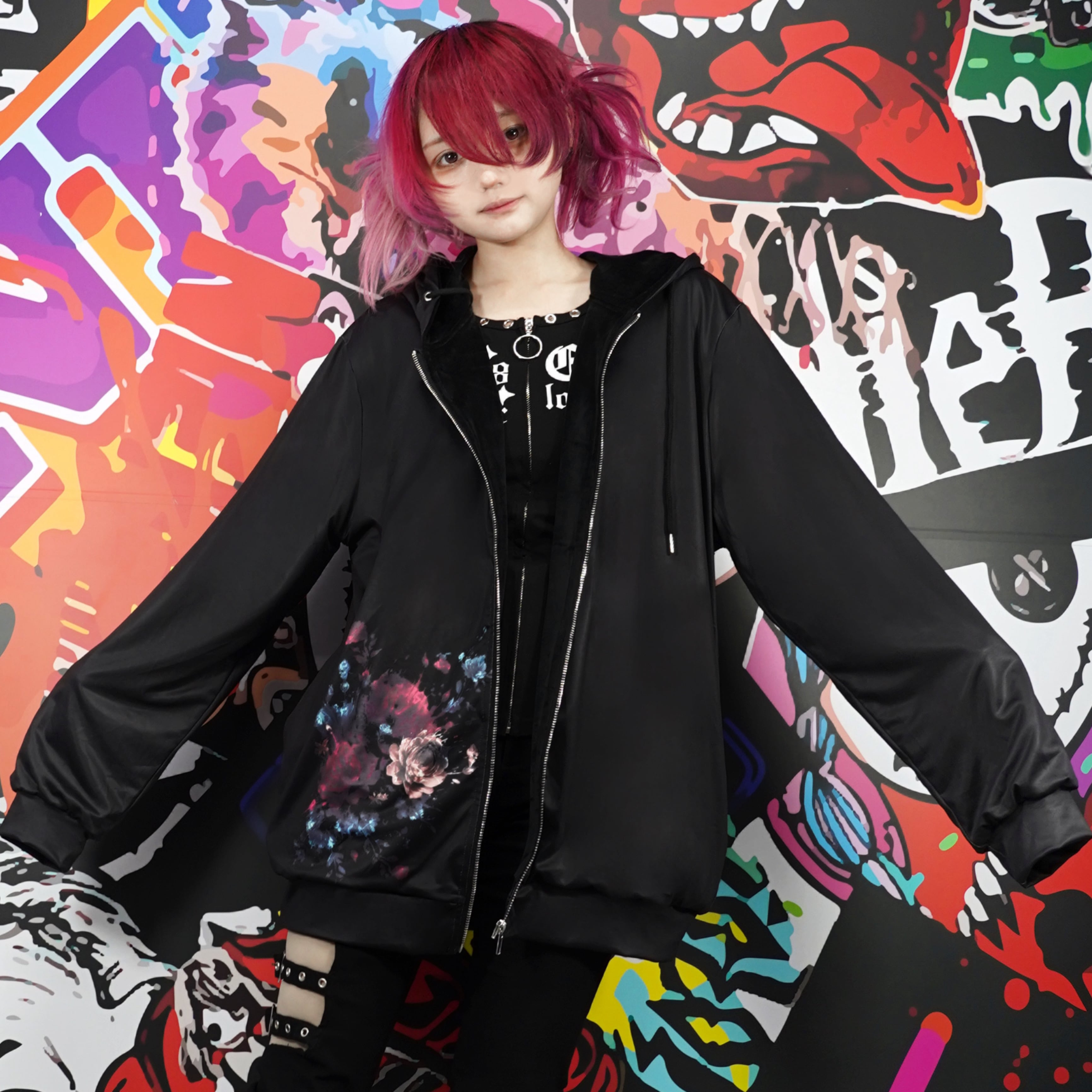 先着50点限定プレゼント》裏起毛CANVAS ROSE LONG ZIP OUTER | NIER