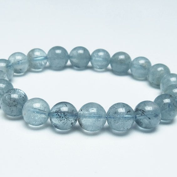 アクアマリン ブレスレット 10mm 一点物 111-38461