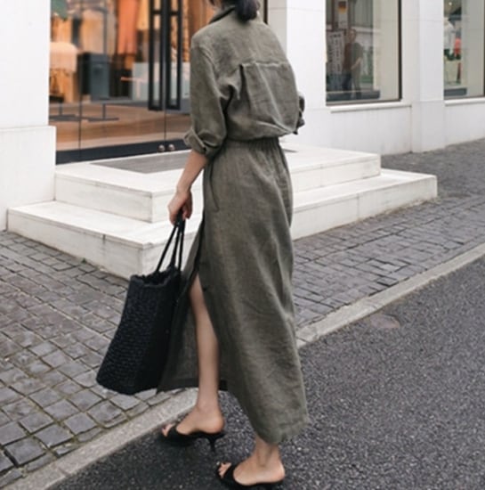 ワンピース シャツワンピース ロングワンピース 秋冬 大きいサイズ  