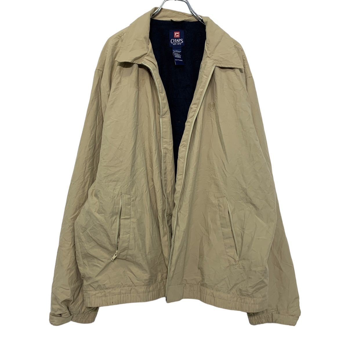 CHAPS ナイロン ジャケット 2XL ベージュ チャップス ビッグサイズ 