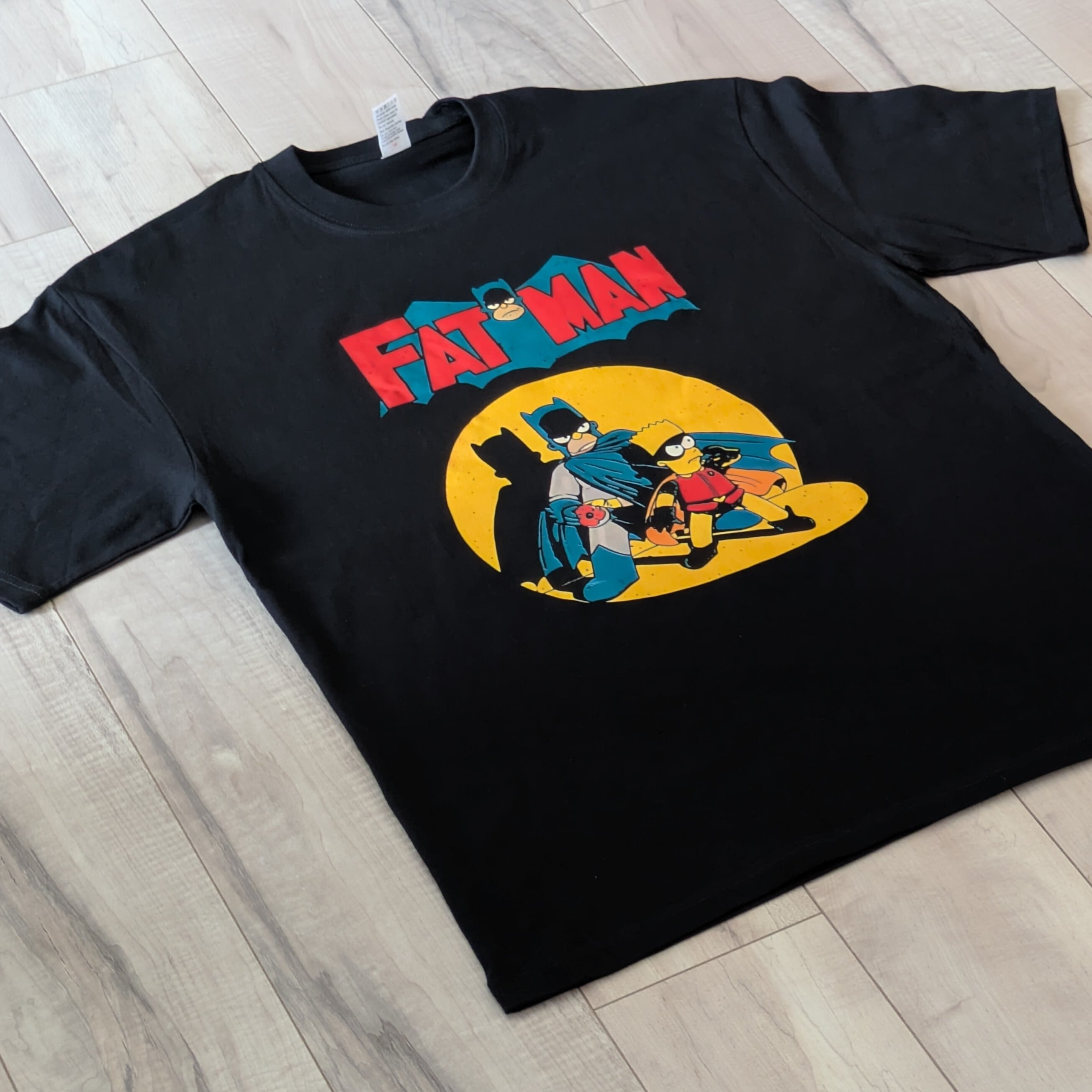 【 The Simpsons（ ザ・シンプソンズ ) 】『 FATMAN(笑) 』ホーマー&バート / Tシャツ〚アメリカン雑貨 アメトイ〛