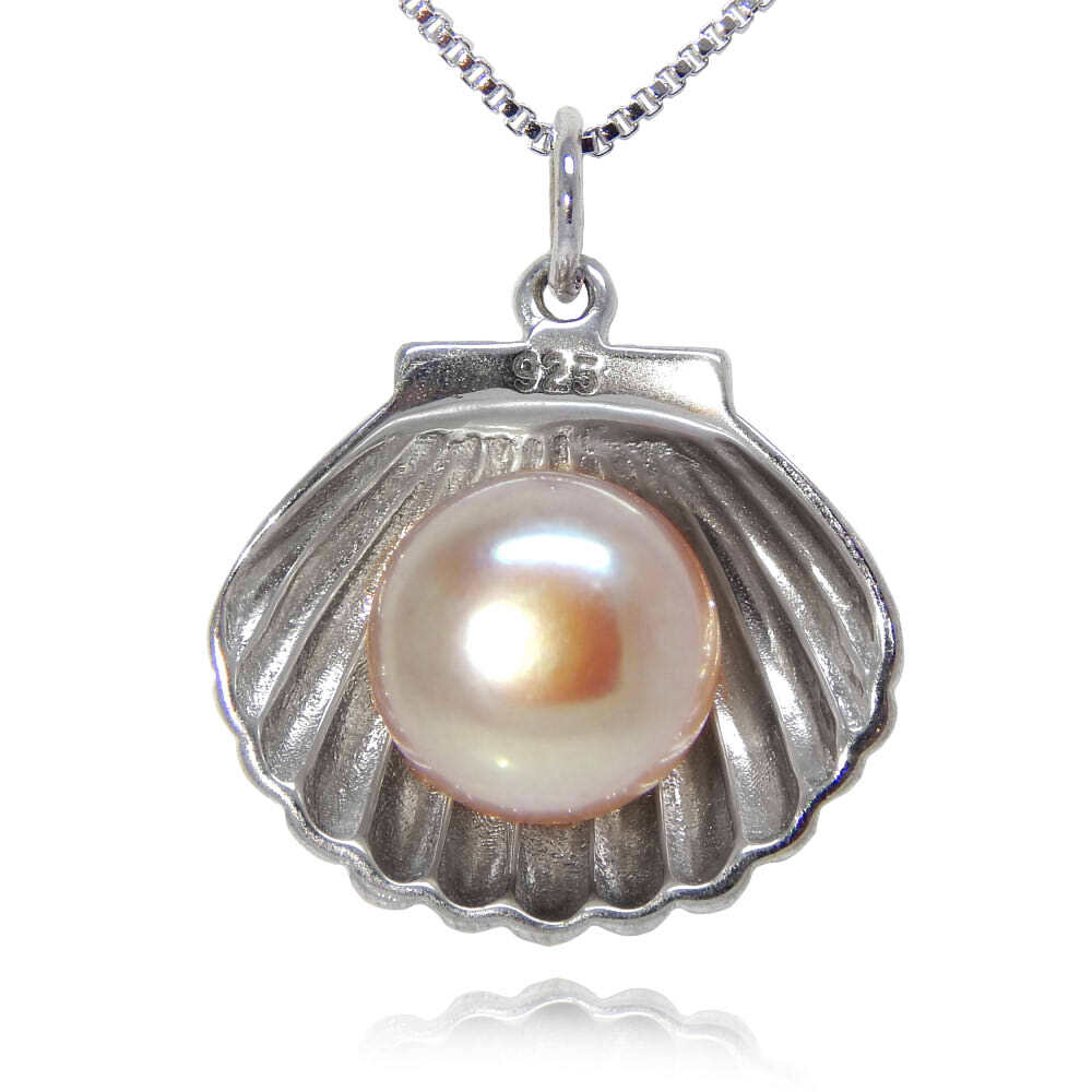 貝殻デザイン淡水真珠ネックレス❀シルバー925【N3-44】 | Sirius