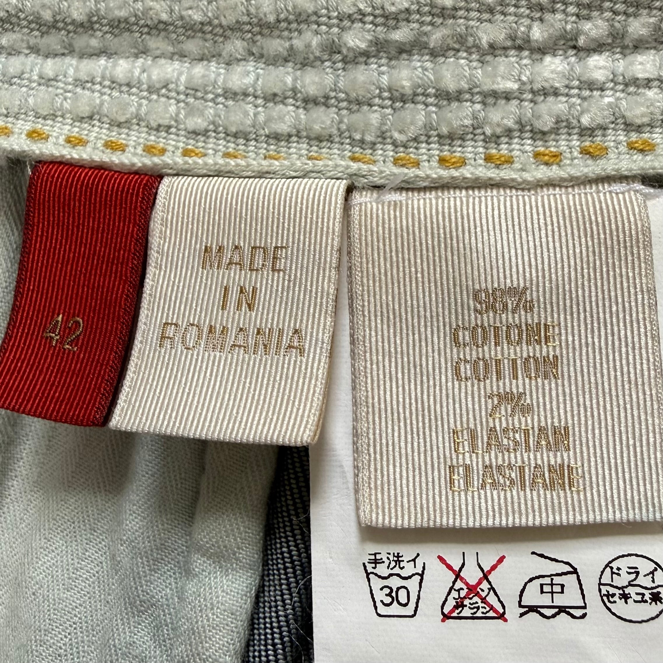 GTA Bayron 1プリーツ デニムスラックス (インディゴ、サイズ42、XS