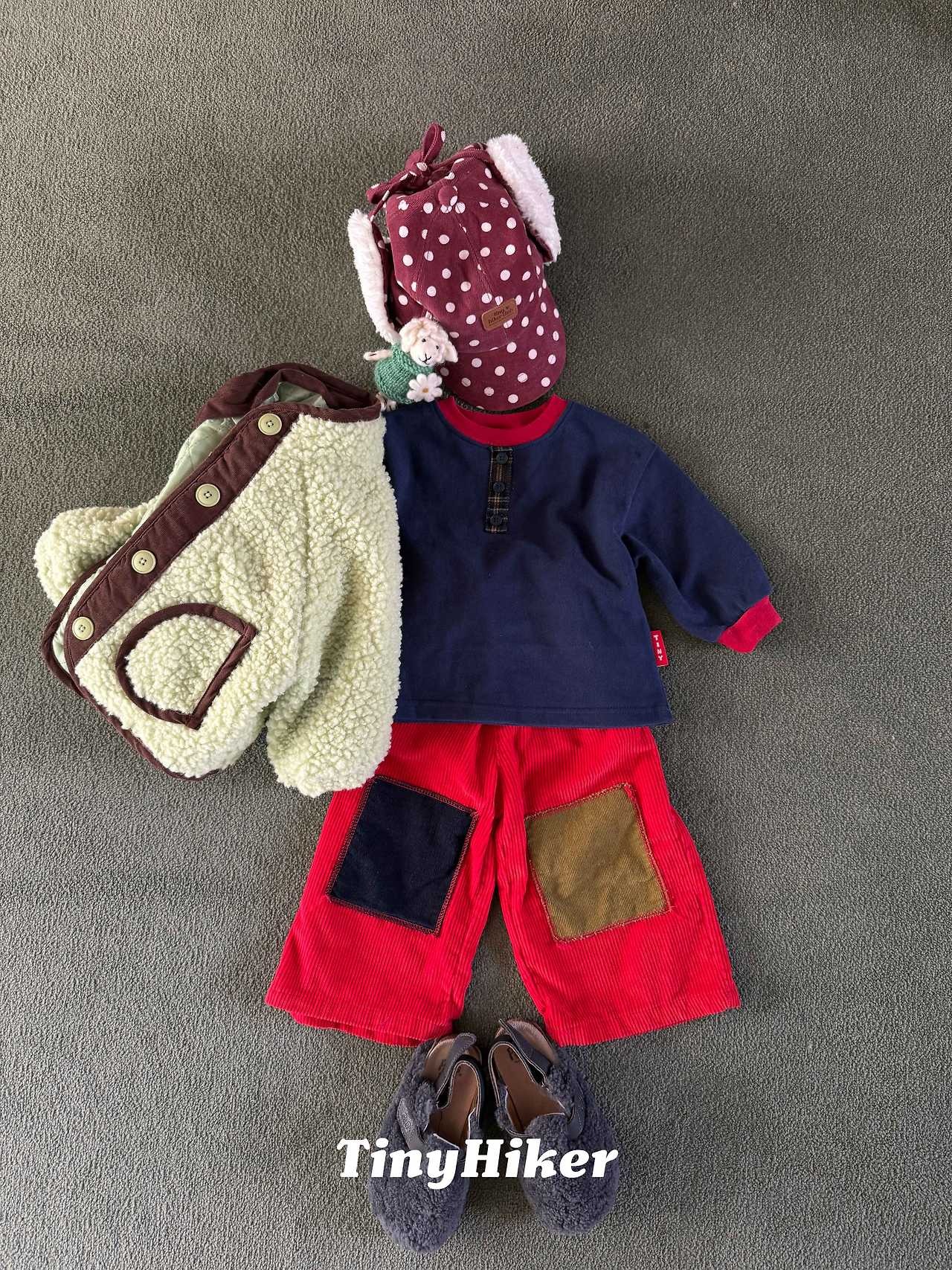 〖取寄〗韓国子供服 / 26winter / TinyHiker / トムソーヤヘンリーネックT / キッズ *XS~XL*