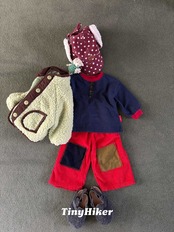 〖取寄〗韓国子供服 / 26winter / TinyHiker / トムソーヤヘンリーネックT / キッズ *XS~XL*