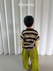韓国子供服 / 26Autumn / ELLY MOLLY / キャンパス配色Tシャツ / 秋服 *5~19*