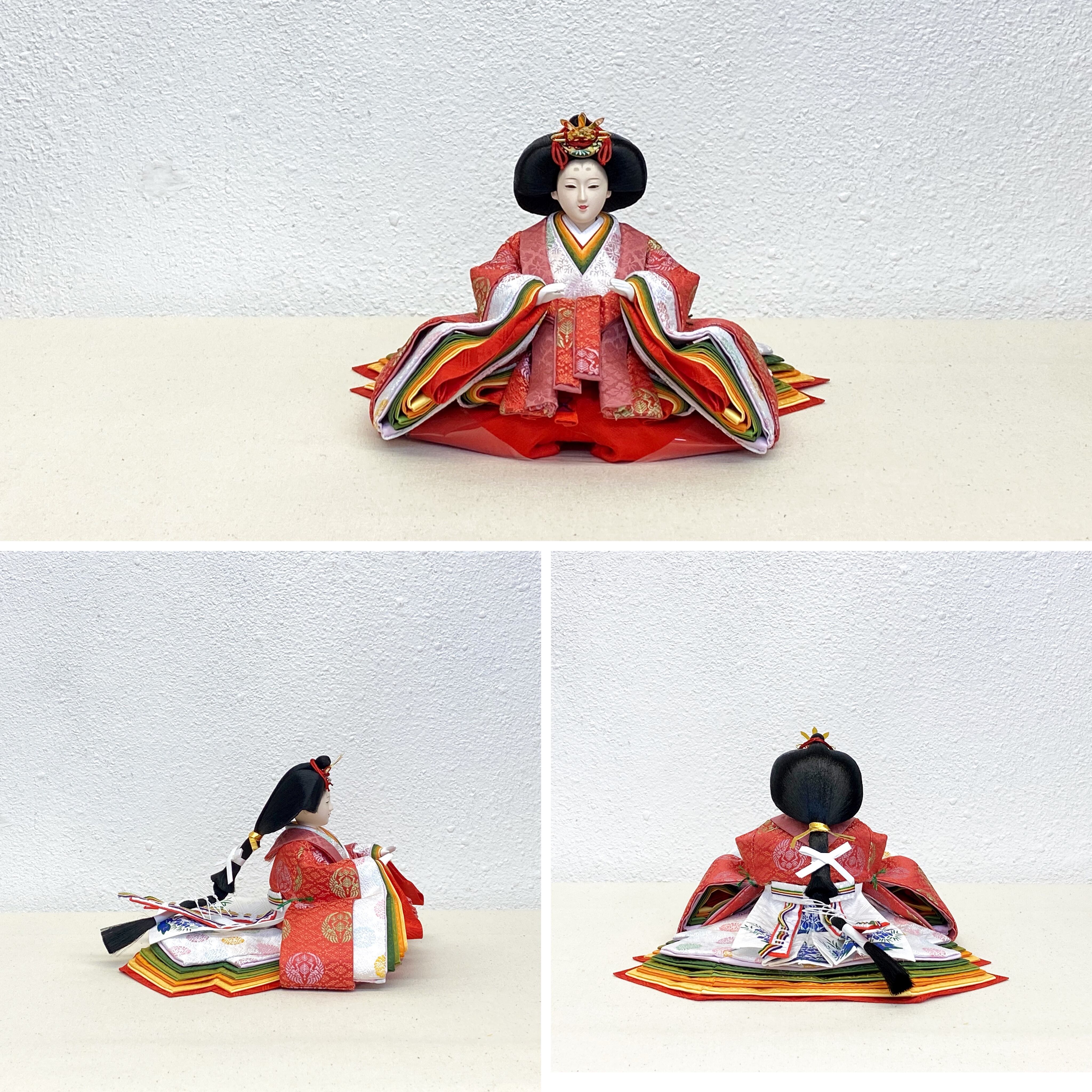 ひな人形　久宝堂　Yai 久月 雛人形 特選 リカちゃん 立ち雛 (紫) シリアル入 【リカ