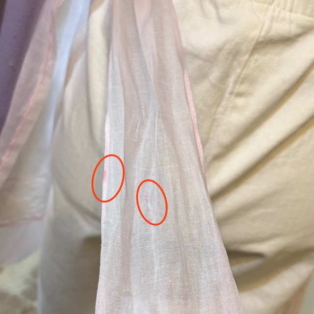 pink organdy lace apron