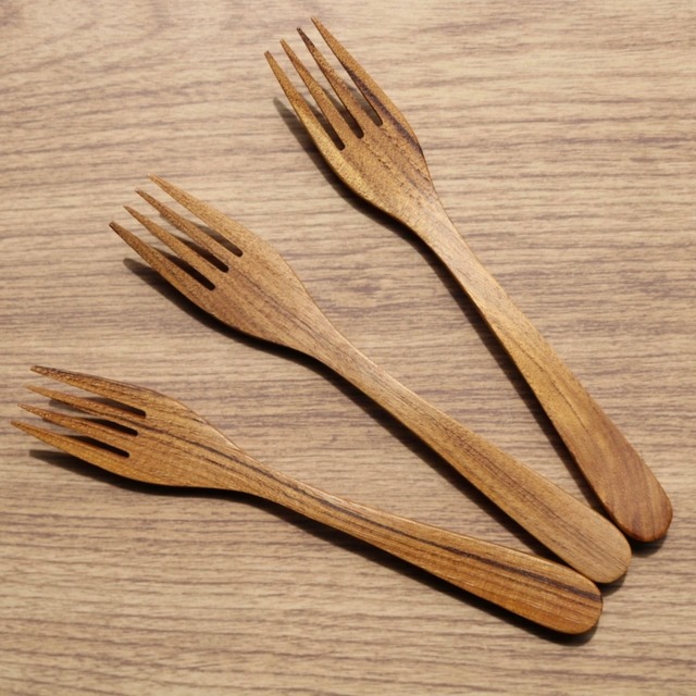 shesay チークウッド ディナーフォーク