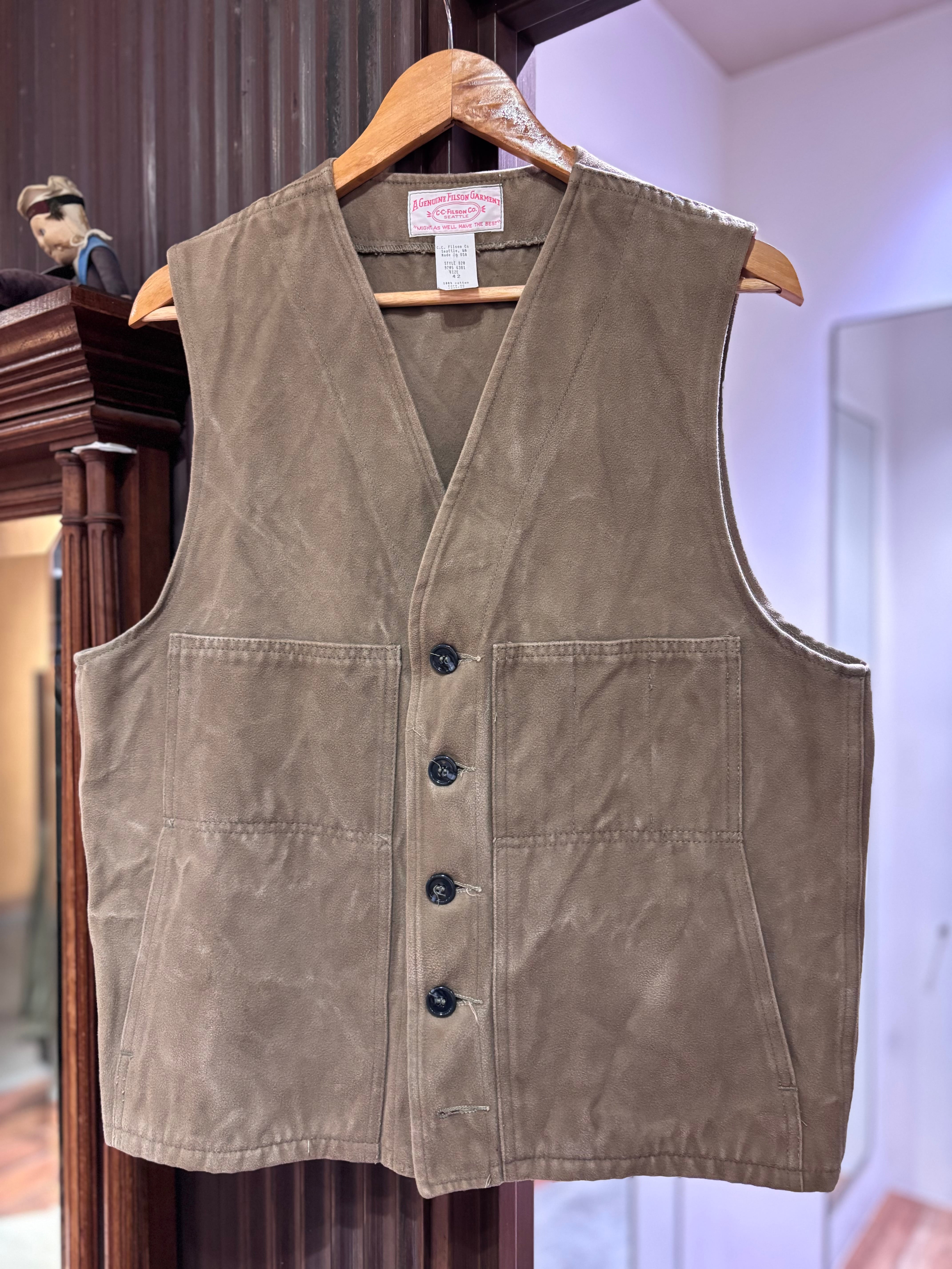 OLD FILSON MOLESKIN VEST | STRAYSHEEP ONLINE