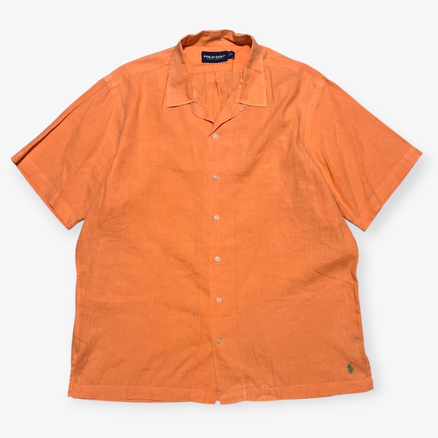 Polo Ralph Lauren リネン オープンカラーシャツ SP 00s｜POLO GOLF RALPH LAUREN｜オープンカラーシャツ｜リネンコットン