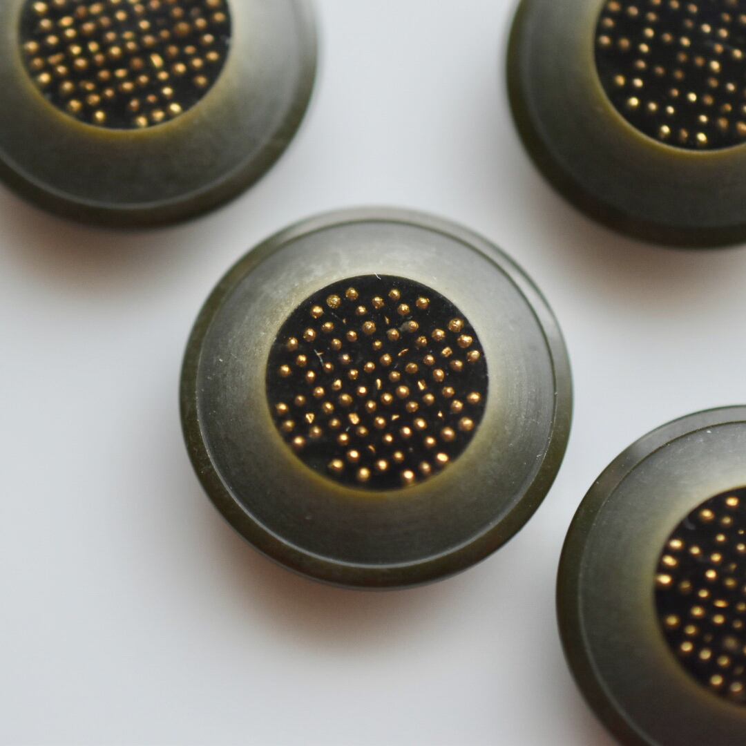 ドットゴールド×カーキ 20㎜