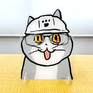 仕事猫のメガネスタンド